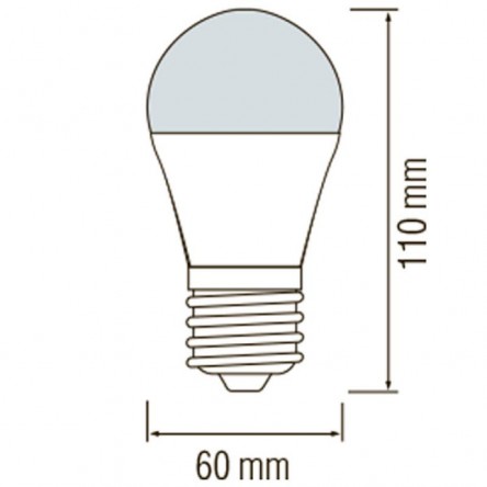 LED лампа VIDEX A60e 10W E27 4100K 12-48V