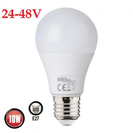LED лампа VIDEX A60e 10W E27 4100K 12-48V