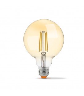 LED лампа VIDEX Filament G95FAD 7W E27 2200K 220V бронза диммируемая