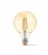 LED лампа VIDEX Filament G95FAD 7W E27 2200K 220V бронза диммируемая