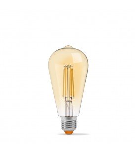 LED лампа VIDEX Filament ST64FAD 6W E27 2200K 220V бронза диммерная