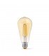 LED лампа VIDEX Filament ST64FAD 6W E27 2200K 220V бронза диммерная
