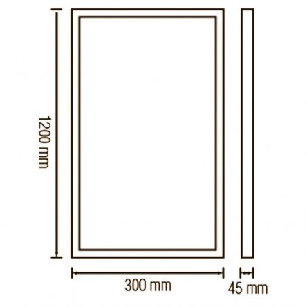 Рамка для накладного монтажа панелей Horoz Frame-3060
