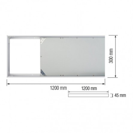 Рамка для накладного монтажу панелей Horoz Frame-3060