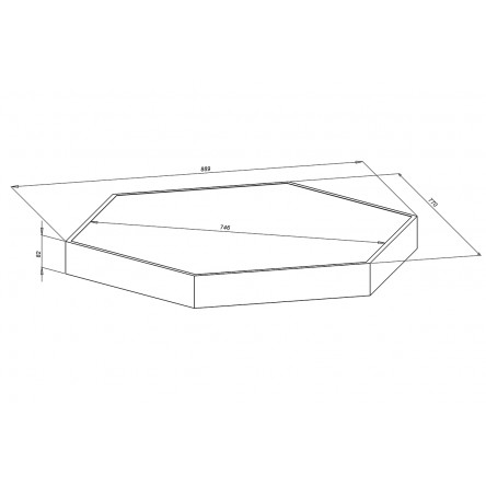 Светодиодный светильник "Шестигранник" Nami Lighting 60W 