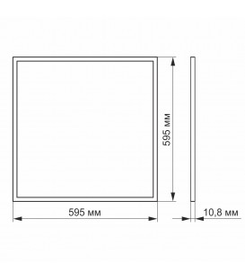 Светодиодная панель Horoz Galaxy Армстронг 40W 600*600