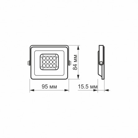 LED прожектор VIDEX PREMIUM 10W 5000K 220V White