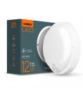 LED світильник з датчиком ІК IP54 круглий VIDEX 12W 5000K сенсорний білий