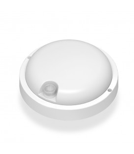 LED светильник с датчиком ИК IP54 круглый VIDEX 12W 5000K сенсорный белый