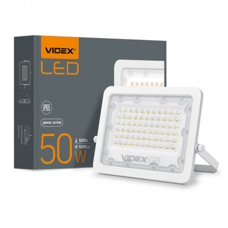 LED прожектор VIDEX 50W 5000K 220V White