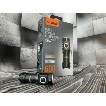 Портативный светодиодный фонарик A055H VIDEX 600Lm 5700K
