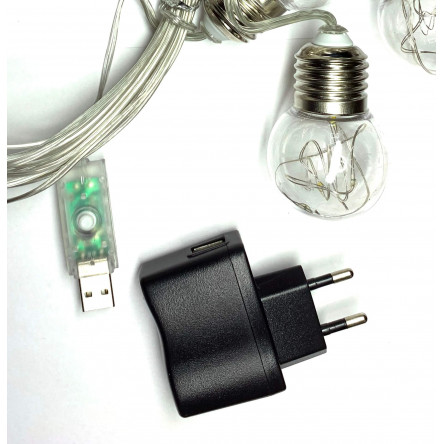 Светодиодная гирлянда для интерьера 20 LED 2,5м