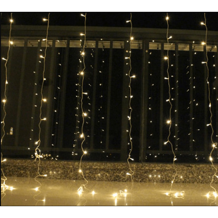Лампочки 40мм, 12 LED, 5м+ переходник, белый теплый