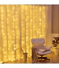 Лампочки 40мм, 12 LED, 5м+ переходник, белый теплый