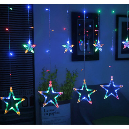 Гирлянда "Бахрома" 120 LED 3м*0.5м, желто-синий BY
