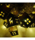 Гирлянда "Домики" 20 LED 7м + переходник, теплый белый