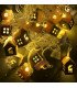 Гирлянда "Домики" 20 LED 7м + переходник, теплый белый