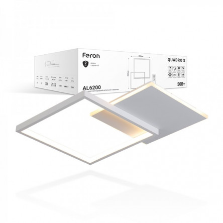 Светодиодный светильник Feron AL6200 QUADRO S 50W