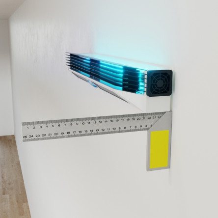Екранований опромінювач з жалюзі BactoSfera EKRAN Jalousie 15x2 FAN