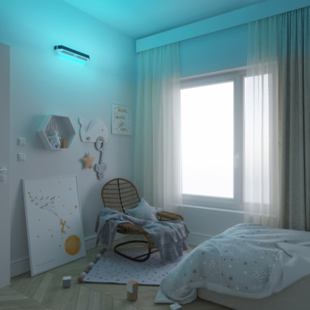 Экранированный облучатель с жалюзи BactoSfera EKRAN Jalousie 15x2 FAN