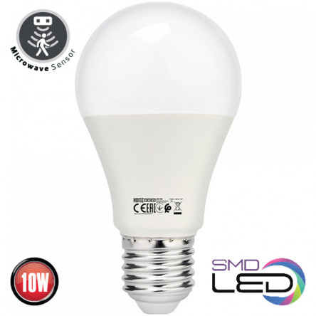 Світлодіодна лампа HOROZ DARK-10 10W з сутінковим датчиком 4200K