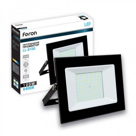 Светодиодный прожектор Feron LL-8100 100W 6400K