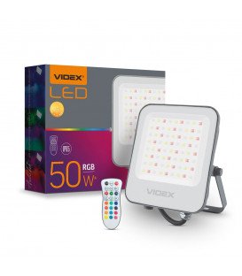 Более LED прожектор VIDEX 50W RGB 220V