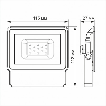 Slim Sensor 10W 5000K 220V