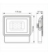 Slim Sensor 10W 5000K 220V