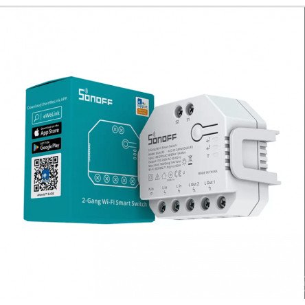 Беспроводный WiFi выключатель Sonoff Dual