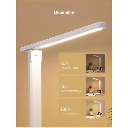 Акумуляторна настільна LED лампа 10W 2700-4000-6500К