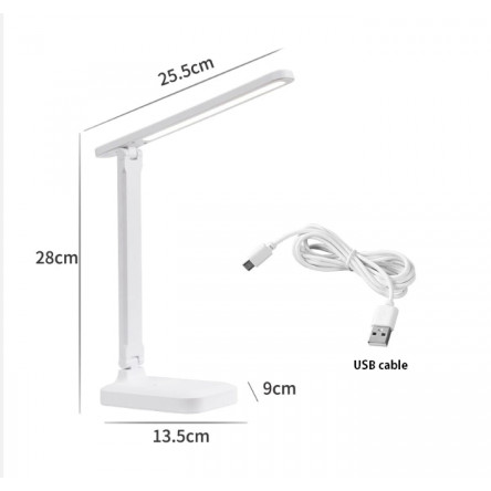 Акумуляторна настільна LED лампа 10W 2700-4000-6500К