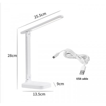 Акумуляторна настільна LED лампа 10W 2700-4000-6500К