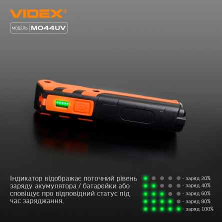 Портативный светодиодный фонарик A406 VIDEX 4000Lm 6500K