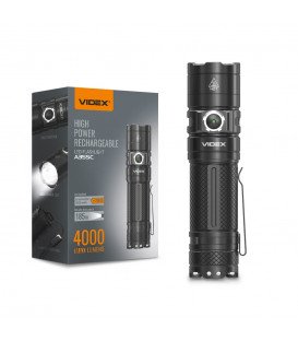 Более Портативний світлодіодний ліхтарик VIDEX VLF-A355C 4000Lm 5000K