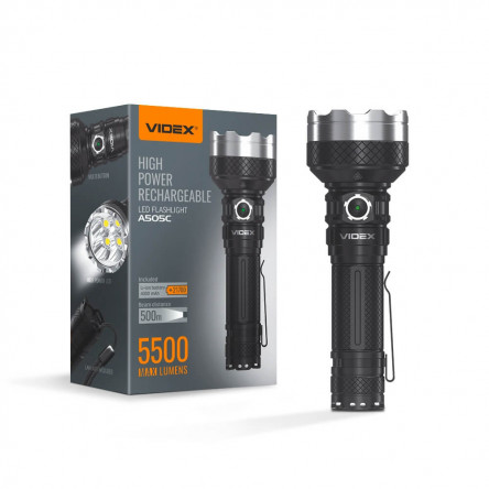 Портативный светодиодный фонарик A406 VIDEX 4000Lm 6500K