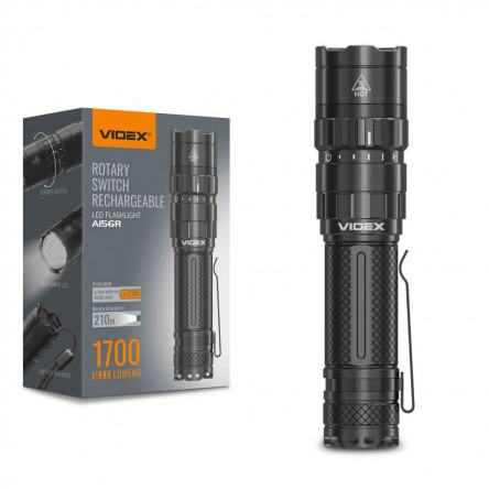 Портативный светодиодный фонарик A156R VIDEX 1700Lm 6500K