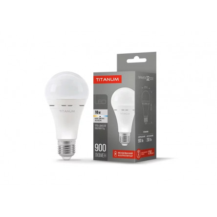 Світлодіодна лампа акумуляторна TITANUM A68 10W E27 4000K 220V