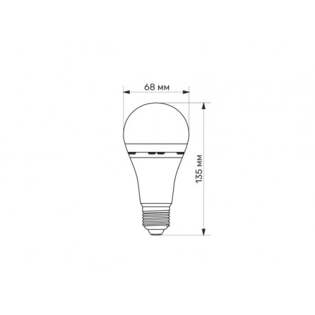 Світлодіодна лампа акумуляторна TITANUM A68 10W E27 4000K 220V