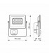 LED прожектор VIDEX 20W 5000K 220V (VL-Fe-205W-S) Сенсорный