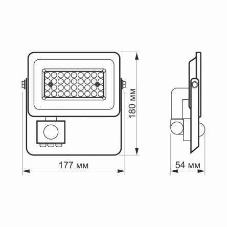 LED прожектор VIDEX 30W 5000K 220V (VL-Fe-305W-S) Сенсорный