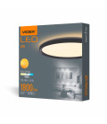 LED світильник з декоративною підсвіткою VIDEX 18W 4000K Чорний
