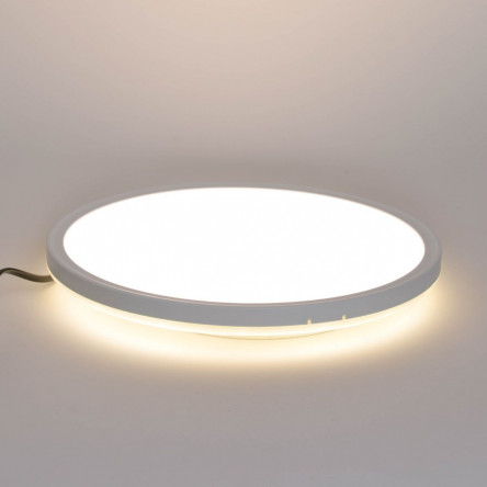 LED світильник з декоративною підсвіткою VIDEX 18W 4000K Чорний
