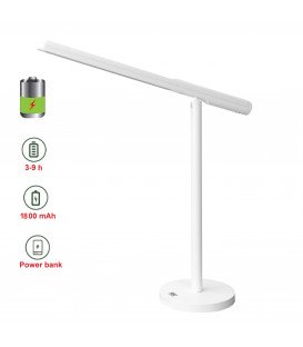 Более LED лампа настiльна з акумулятором Horoz Electric BANU 22W біла