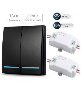 More about Бездротовий вимикач Inted 220V 2 канали Чорний
