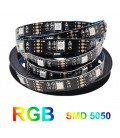 Світлодіодна стрічка з USB 1м RGB + пульт ДУ