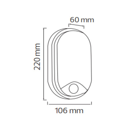 Светодиодный светильник с датчиком движения и освещенности AVT-ROUND2 SENSOR 13w