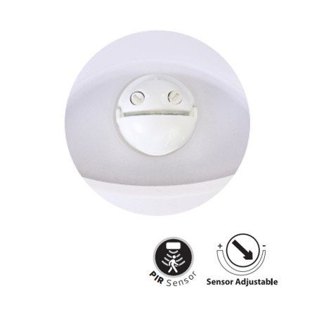 Светодиодный светильник с датчиком движения и освещенности AVT-ROUND2 SENSOR 9w