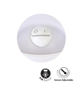 Светодиодный светильник с датчиком движения и освещенности AVT-ROUND2 SENSOR 9w