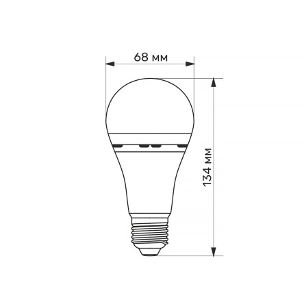 Світлодіодна лампа акумуляторна TITANUM A68 10W E27 4000K 220V